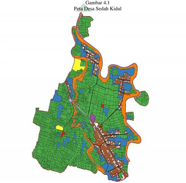 Gambar 4.1 Peta Desa Sedah Kidul