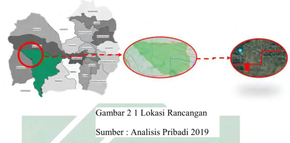 Gambar 2 1 Lokasi Rancangan  Sumber : Analisis Pribadi 2019 