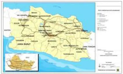 Gambar 1 Peta Orientasi Kota Bandung 