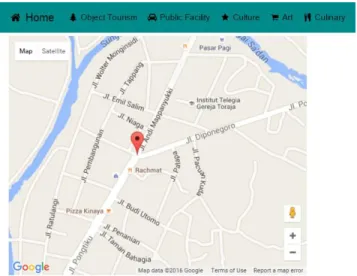 Gambar 8 Menu  Maps 