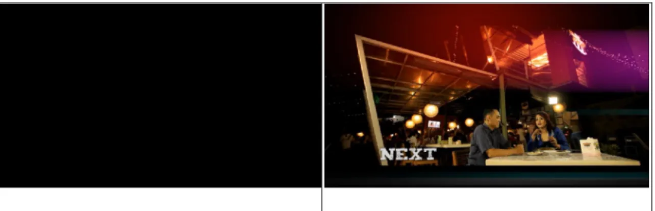 Gambar 8. Transisi Fade In digunakan pada saat akhir segment menuju ke teaser untuk  segment berikutnya 