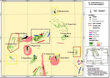 Figure 3.  New zonation based on water quality/ecosystem variables 