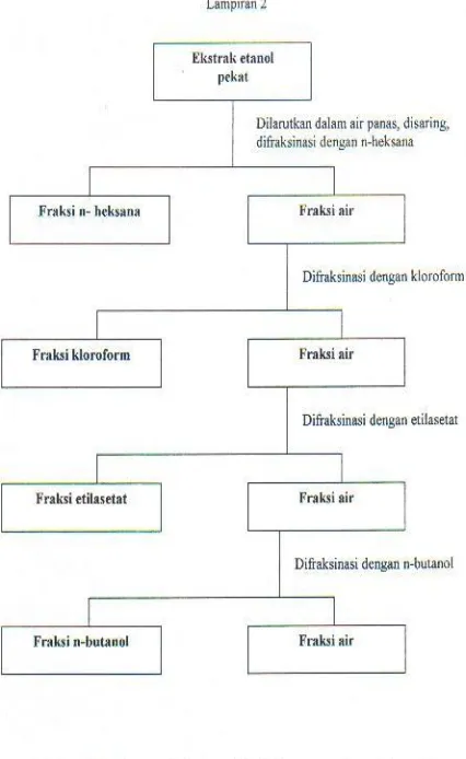 Gambar 2.Bagan fraksinasi untuk isolasi senyawa flavonoid.3. Hasil dan Pembahasan