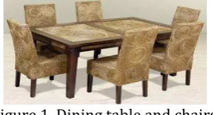 Figure 1. Dining table and chairs  The teacher asks �)f the dining table plus one more and attached with both your 