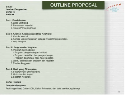 Tabel 1. Kriteria Penilaian Proposal