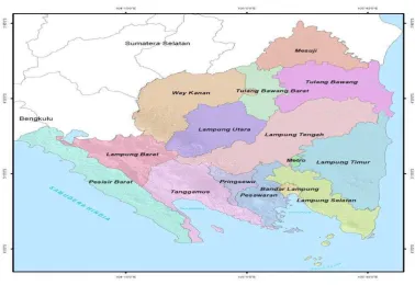 Tabel 2. Data Wilayah Administrasi Provinsi Lampung 