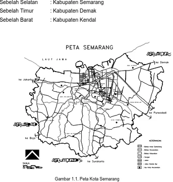 Gambar 1.1. Peta Kota Semarang 