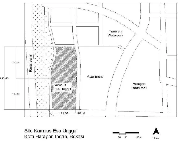 Gambar 5. 1 Lokasi Gedung Kampus Kota Harapan Indah, Bekasi 