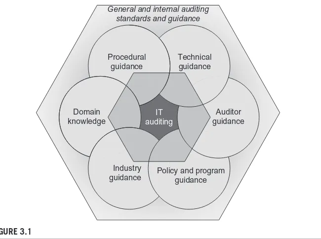 FIGURE 3.1 Internal IT auditing draws upon many sources of guidance informing audit program 