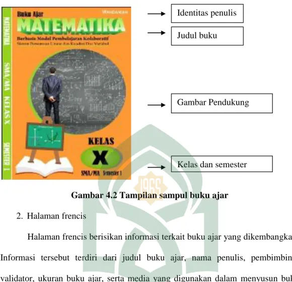 Gambar 4.2 Tampilan sampul buku ajar 
