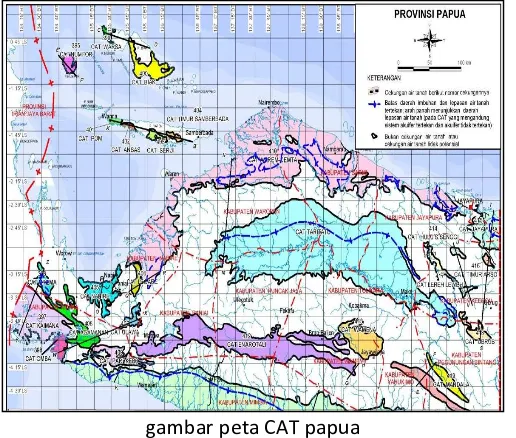 gambar peta geologi Kabupaten Sarmi berdasarkan  sebaran nilai score morfologi geologi dan kelerengan 
