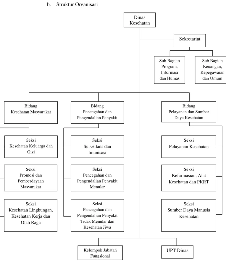 Gambar 2.1 : Struktur Organisasi Dinas Kesehatan 