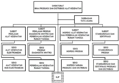 Gambar 1. Struktur Organisasi Direktorat Bina Produksi dan Distribusi Alat Kesehatan 