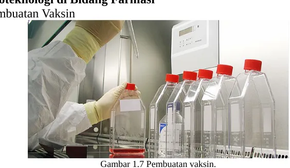 Gambar 1.7 Pembuatan vaksin.