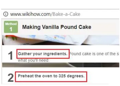 Figure 1: An WIKIHOW activity example.