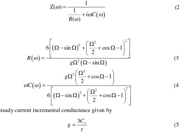 Figure 2. However, for a larger frequency, the nondispersive transport model seems to fail to 