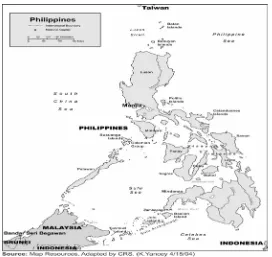 Gambar 2.1 Peta Filipina 