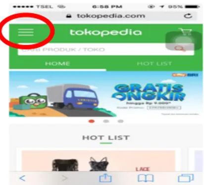 Tabel  3  menunjukkan  perbandingan  waktu  penyelesaian  task  antara  Tokopedia  versi  mobile  website  dan  Tokopedia  versi  mobile  application  menggunakan  handphone  IOS 8.0
