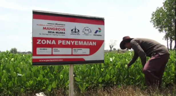 Gambar 4.7 Plang milik PT Pertamina  Sumber : Data Internal PT Pertamina 