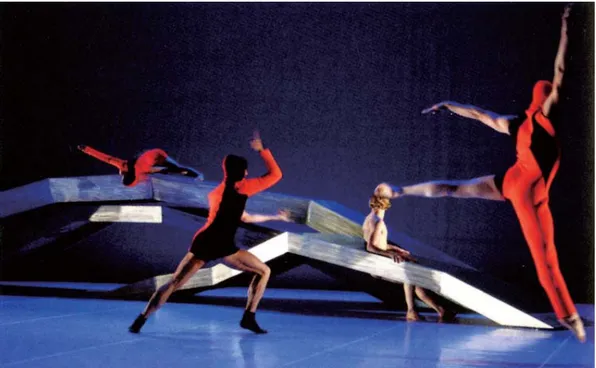 Figure 1.23. “Metapolis”. 2000. A Stages in collaboration between Frédéric Fla- Fla-mand and Zaha Hadid, performed by Ballet National de Marseille.