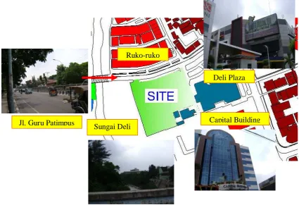 Gambar. 2.5  Batas-batas site alternatif lokasi 3 