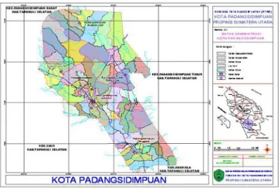 Gambar 4.1. Peta Kota Padangsidimpuan 