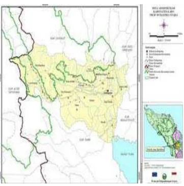 Gambar 1. Peta Kabupaten Karo 