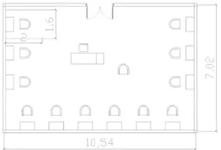 Gambar 5.6 Layout Ruang Praktek Tata Boga 