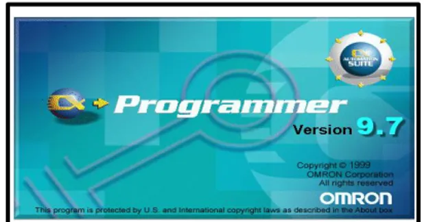 Gambar 6. Software programmer PLC Omron versi 9.7    Pengaturan terdiri atas : 