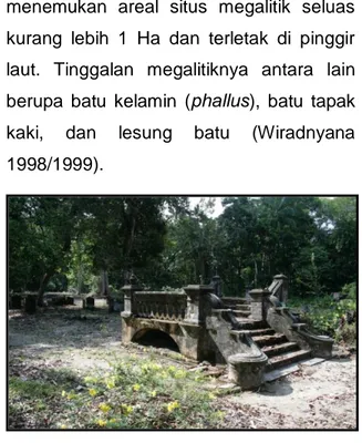 Gambar 1. Tangga masuk bekas istana  Damnah di Pulau Lingga, Kepulauan Riau 