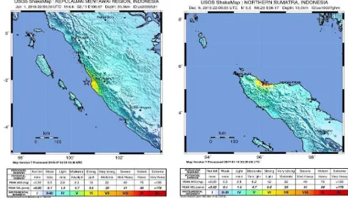 Gambar 5. Peta Intensitas dan ShakeMap Gempa Solok.
