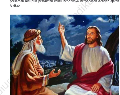 Gambar 13.1 Yesus bercakap-cakap dengan Nikodemus