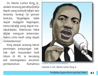 Gambar 4.2 Dr. Martin Luther King Jr.