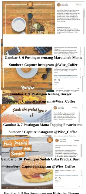 Gambar 3. 8 Postingan tentang Elvis dan Burger