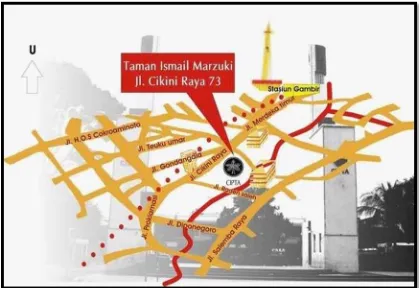 Gambar 2.11 Peta Taman Ismail Marzuki 