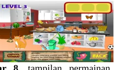 Gambar  8. tampilan  permainan   Game