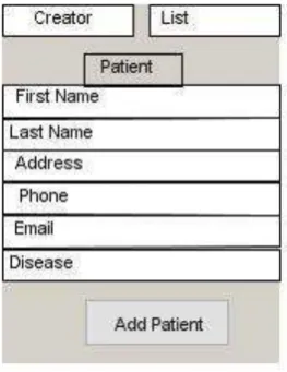 Figure 6.Patient Form Page. 