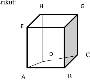 Gambar 2.1. Unsur - unsur Kubus 