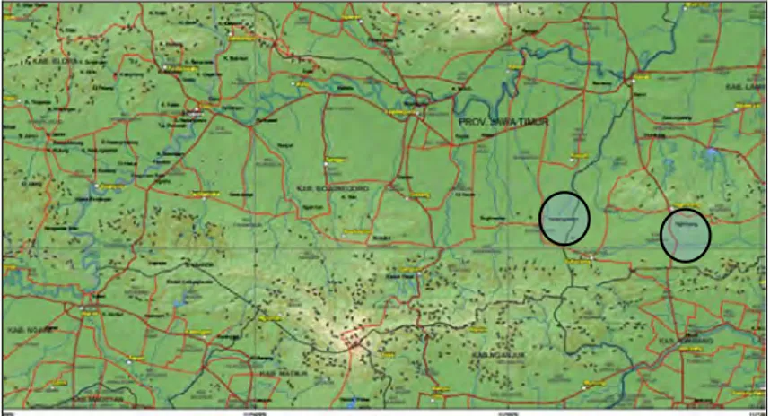 Gambar 3.1 Peta Topografi Lokasi Penelitian