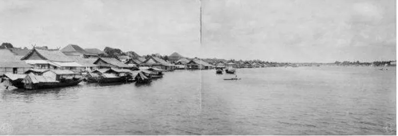 Gambar 1. Sungai Musi sebagai jalur transportasi, 1892-1922 