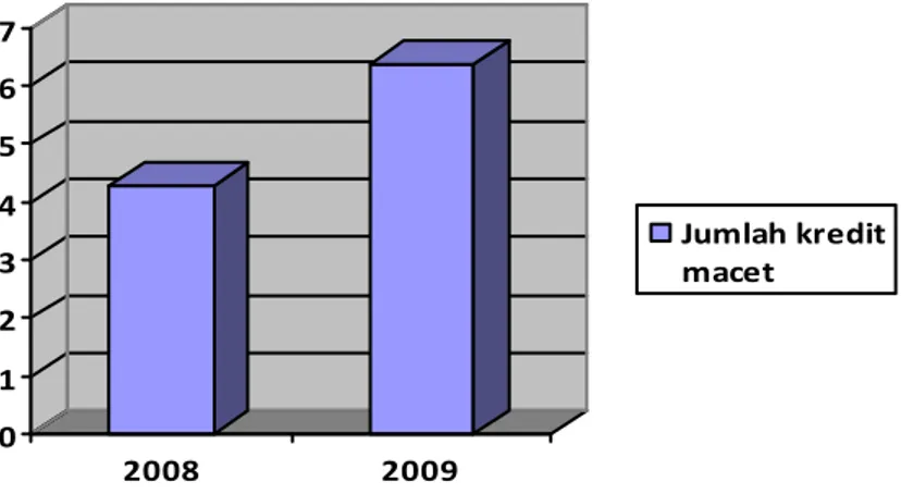 Gambar 1 Grafik Debitur Tahun 2008 dan 2009 