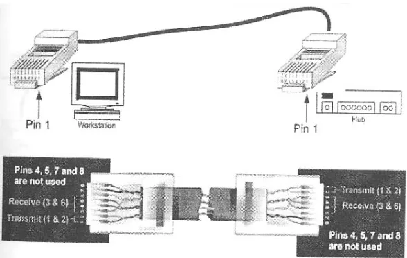 Gambar 12. Pengawatan dalam Kabel Lurus (Straight Cable)