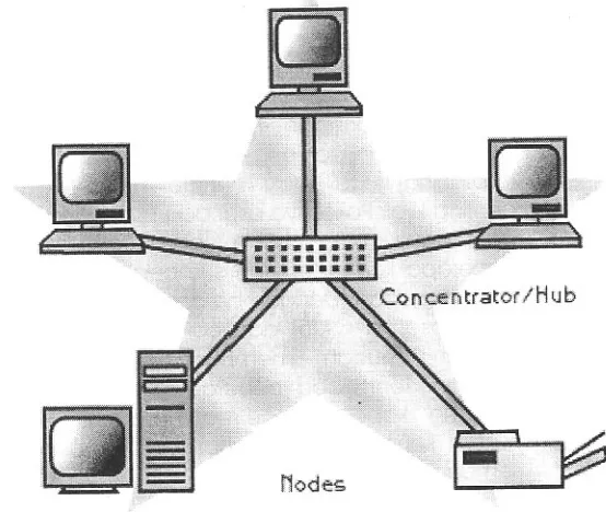 Gambar 5. Jaringan  dengan Topologi Star
