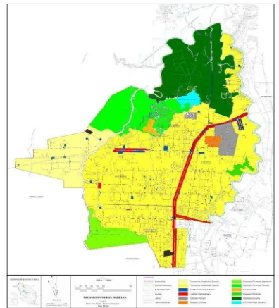 Gambar 4.2 Peta Penggunaan Lahan Eksisting Kecamatan Medan MarelanSumber: Dinas Tata Ruang dan Tata Bangunan, 2008