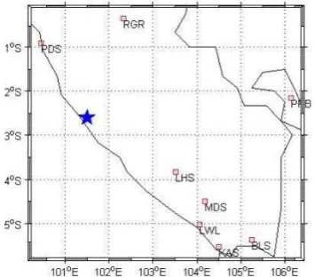 Gambar 2. Hasil inversi wavefrom antara data sintetik 