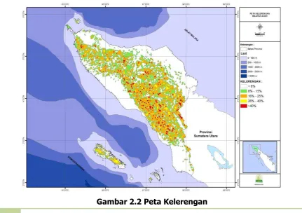 Gambar 2.2 Peta Kelerengan 