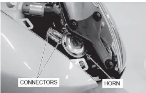 Gambar 3.5 Horn (PT.Astra Honda Motor, 2002)  6.  Pelampung indikator bahan bakar (Fuel meter) 