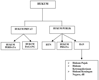 Gambar 1 : Kedudukan hukum pajak dalam tata hukum Indonesia 