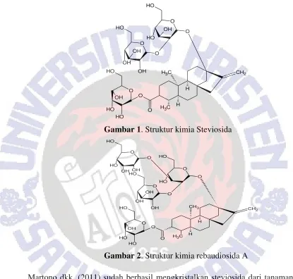 Gambar 1. Struktur kimia Steviosida 