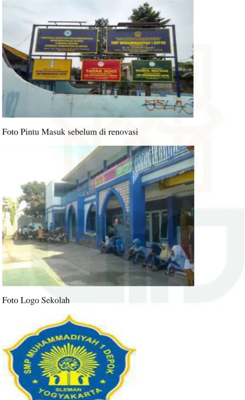 Foto Papan Nama SMP Muhammadiyah 1 Depok 